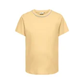 Only Maternity Majica OLMCHELSEA rumena/biserno bela