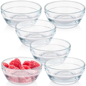 shumee Steklene sklede 7,5 cm, 80 ml 6 kosov.