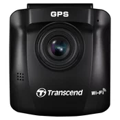 Transcend DrivePro 250 2K Ultra HD Dashcam z Wi-Fi in baterijo, črna