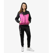 TUTA VISA MELANGE CON CAPPUCCIO POLARFLEECE ROSA FLUO/NERO Tg. 3XS