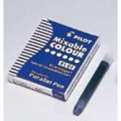 Pilot Vložki za Parallel Pen, modri, 6 kos