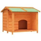 Vidaxl Pasja uta 96x87x80,5 cm trdna borovina