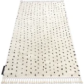 Rugsx Preproga BERBER SYLA B752 točke krem Čopki 120x170 cm Bež