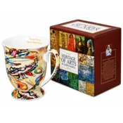Elegantna porcelanasta skodelica 300 ml v slogu Kandinskega + darilna škatla