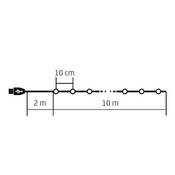 home Dekorativna rasvjeta, micro LED svjetlosni niz - ML 112 RGB