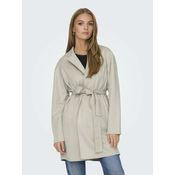Womens cream suede coat ONLY Joline - Women