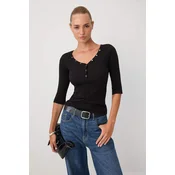 Trendyol ženska bluza Twoss26Bz01006, crna