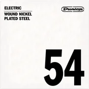 shumee Dunlop poniklovaná elektrická gitara s jednou strunou .054 DEN54