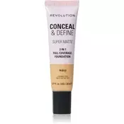 Makeup Revolution Conceal & Define Mattifying Foundation Color F8.5NW 23 ml