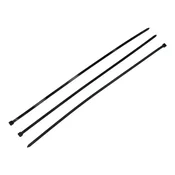 shumee Kabelske vezice, kabelske vezice, vezice za vezice, kabelske vezice, 12,0 x 750 mm 100 kos v vrečki črne UV obstojne, Teger