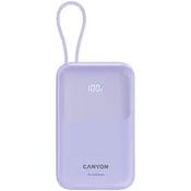 CANYON power bank OnPower 101 built-in cable 10000 mAh PD22.5W Purple ( CNS-CPB101PU )