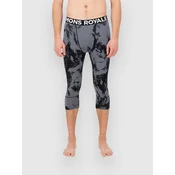 Mons Royale Merino Cascade Flex 3/4 Legging Base Layer B mtn pixel grey