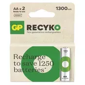 Polnilna baterija GP ReCyko 1300 mAh HR6 (AA) 2kos 2/1