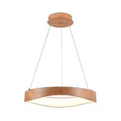 LED luster na sajli LED/25W/230V 3000K O 50 cm braon