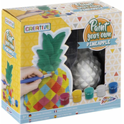 Kreativni set Grafix Creative - Ananas za bojanje, 13 cm, sa 5 boja i kistom