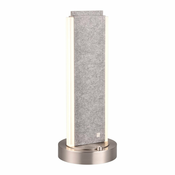 Siva LED stolna lampa s tekstilnim sjenilom (visina 51 cm) Cicara – CINQUE