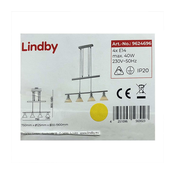 Lindby - Lestenec na vrvici DELIRA 4xE14/40W/230V mat krom