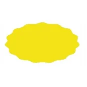 shumee Etiketa za kozarec 5,5x3 cm za marmelado 80 kosov, rumena mat