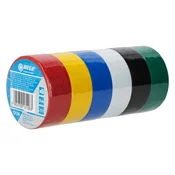 slomart Set izolacijskih trakov PVC 19mm*0,13mm*3m, 6 kos