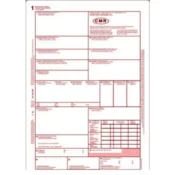 OBRAZEC CMR MEDNARODNI TOVORNI LIST 1+6 100/1