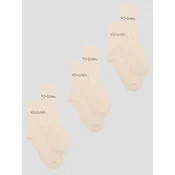 YO-GAYA Športne nogavice Socks - 3-Pack bež