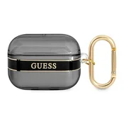Guess Ovitek za Apple AirPods Pro, kolekcija Guess s črnim paščkom