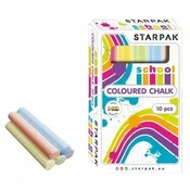 STARPAK Barvne šolske krede za table, 10 kosov