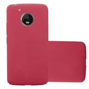 Cadorabo Cadorabo Case, združljiv z Motorolo v Frosty Red - Hard Case zaščitni pokrov v zmrznjenem videzu proti praskam in udarcem, (20562612)