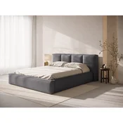 Temno sivo oblazinjeno vzglavje 249x100 cm Darren – Micadoni