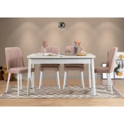 Hanah Home Santiago trpezarijski set, bijelo-bež
