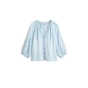 Desigual Bluza modra / mešane barve