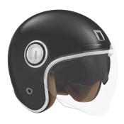 Otvorena motociklisticka kaciga NOX PREMIUM Heritage mat crna