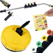 shumee Krtača za pranje Rosfix Karcher + 1/4 sulica za visokotlačni čistilnik upognjena 15+5 šob in ročaj + 1000ML penilec + 6G penilec za penilec