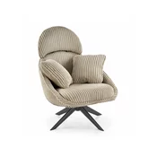 Fotelja Houston 1962 (Cappuccino) Svijetlo smeda, 100x78x82cm, Tkanina, GambeNoge: Metal