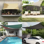 Jedro protiv sunca od tkanine Oxford pravokutno 2 x 5 m plavo
