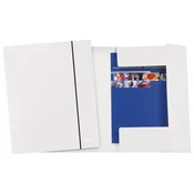 MAPA KLAPA Z GUMICO KARTON A4 WOW LEITZ 39830001 BISERNO BELA