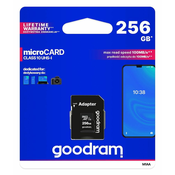 GoodRam memorijska kartica microSD 256GB + SD adapter (500308)