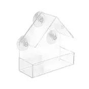 BirdHouse, prozorna hišica za ptičke, ki se namesti z vakuumskimi priseski