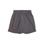 UNDER ARMOUR Športne hlače bazaltno siva/oranžno rdeča