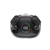 HiFi Earbuds slušalice NeoNix - bežicne Bluetooth slušalice s kristalnim zvukom, prodornim basovima, LED zaslonom i zaštitom od vode - crystal smoke