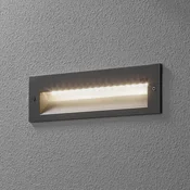 BEGA 33054 LED stenska vgradna svetilka 3.000K srebrna 26 cm - Hodnik - srebro - Kovina