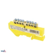 Schelinger prehodna spončna letev za DIN letev 6X9 rumena 500 V 63 A BM-A18-TBI-6X09-08P-ZO