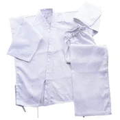 Kimono za Karate bele barve KoolooK, Karategi 8 unč za začetnike