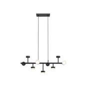 Klausen 149004 - LED luster na štangi COMFORT 9xLED/5W/230V crna