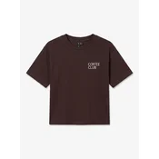 VERO MODA Majica VMPAULINA THEA rjava/bela