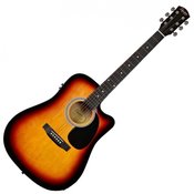 SQUIER elektro akustična kitara Fender SA-105CE Sunburst