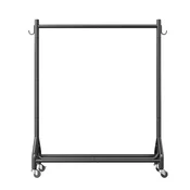 VEVOR Oblečni regal 108x38x167.3 cm Črn
