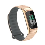INF Magnetni silikonski pašček za Fitbit Charge 5 s kovinsko glavo Apricot, (22131690)