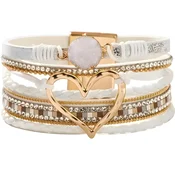 Zapestnica AG - 38812 Heart - Bela / Zlata KP38812