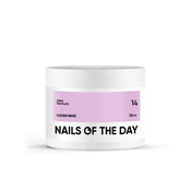 NAILSOFTHEDAY Prekrivna podlaga NOVO 14 - neprozorna lila hibridna podlaga, 30 ml